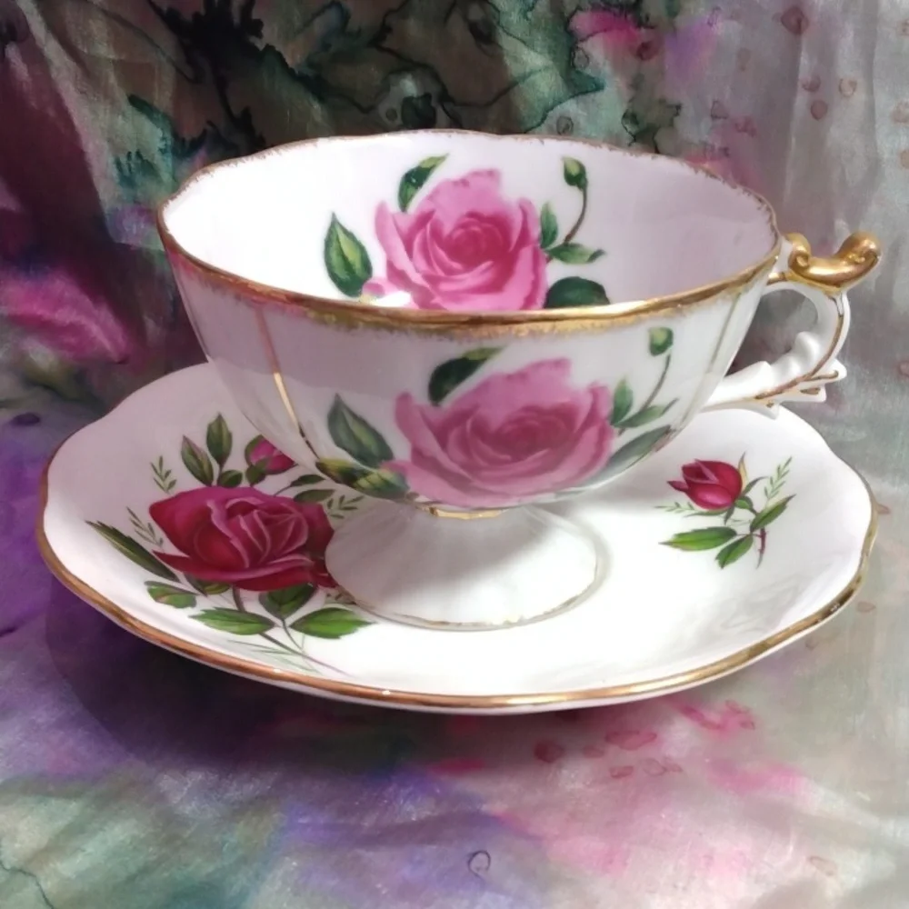 Vintage Royal Albert Roses China Tea Cup and Saucer